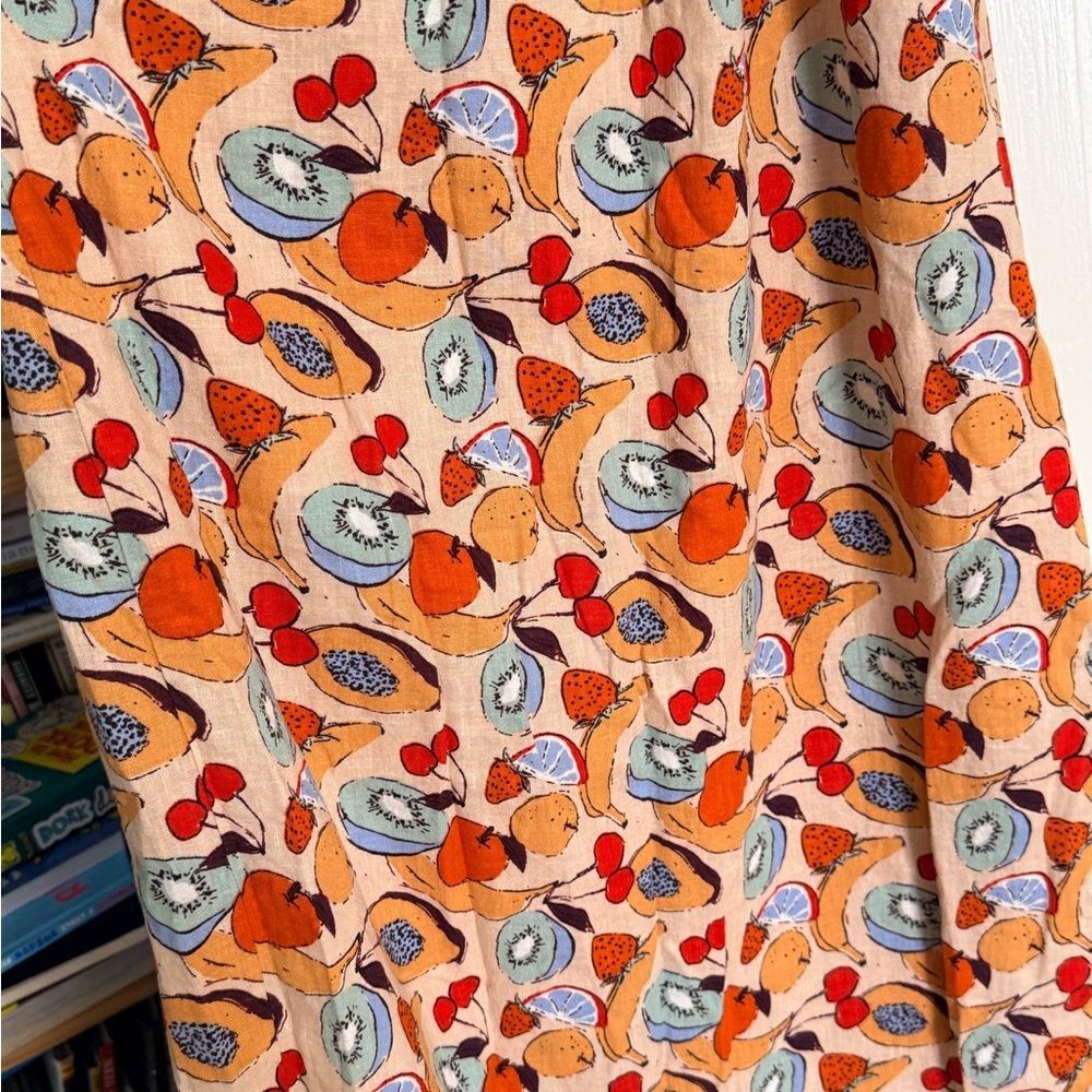 UO fruity print v-neck halter dress SMALL - Picture 4 of 7